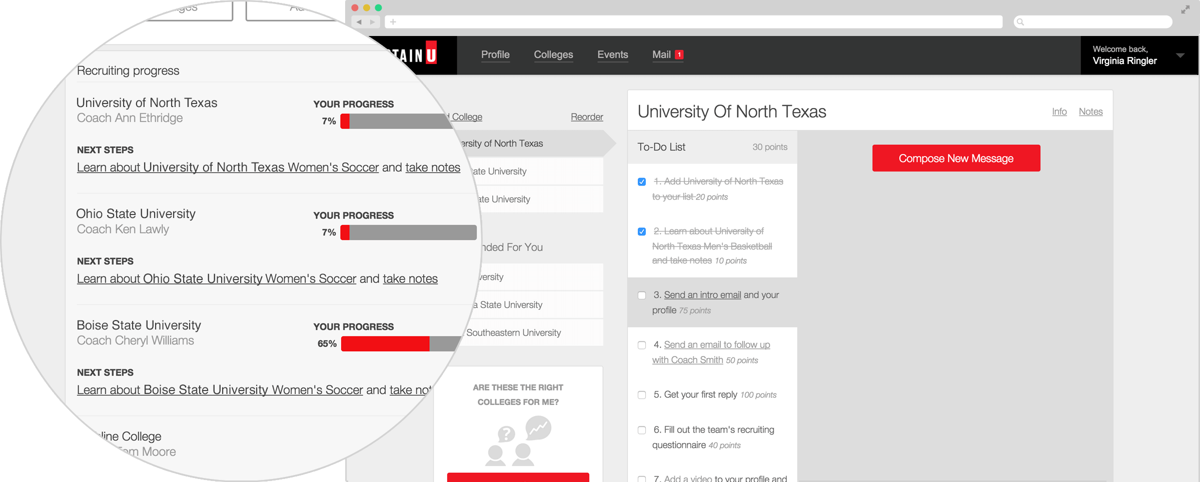 Checklist desktop closeup